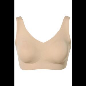 Rhonda Shear Women's Infinity Edge Sweetheart Bra Beige -
